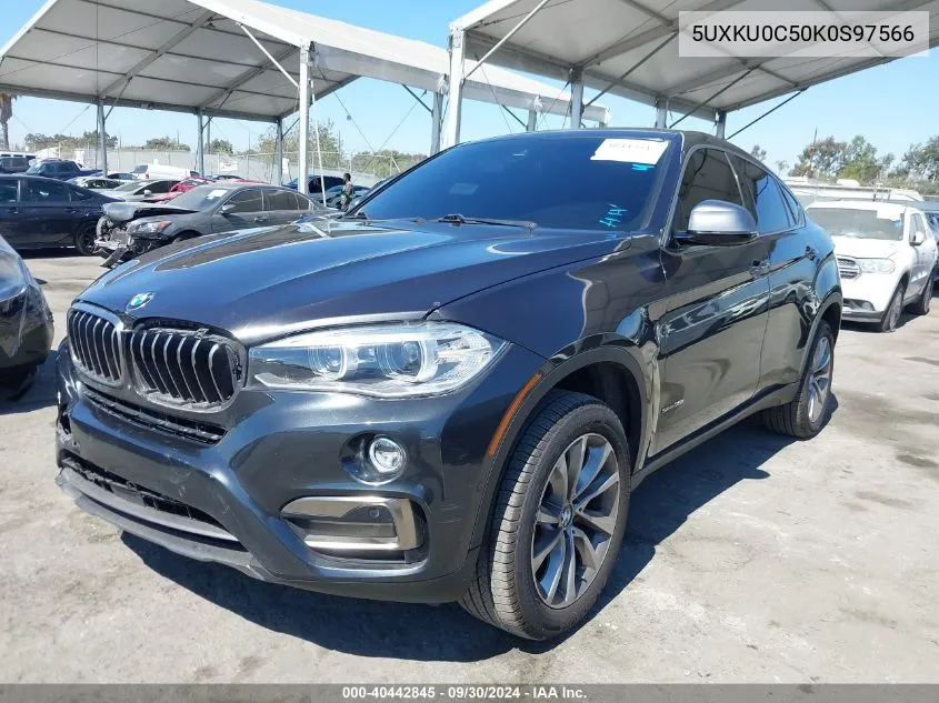 2019 BMW X6 Sdrive35I VIN: 5UXKU0C50K0S97566 Lot: 40442845