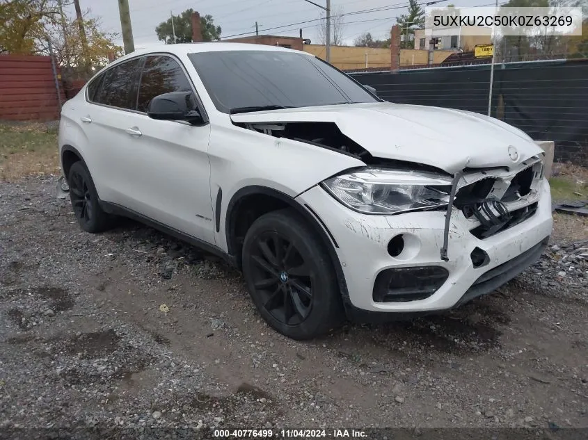 2019 BMW X6 xDrive35I VIN: 5UXKU2C50K0Z63269 Lot: 40776499