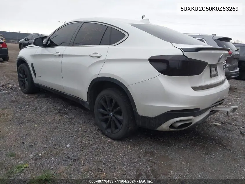 2019 BMW X6 xDrive35I VIN: 5UXKU2C50K0Z63269 Lot: 40776499