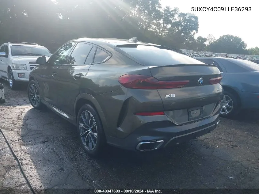 2020 BMW X6 Sdrive40I VIN: 5UXCY4C09LLE36293 Lot: 40347693