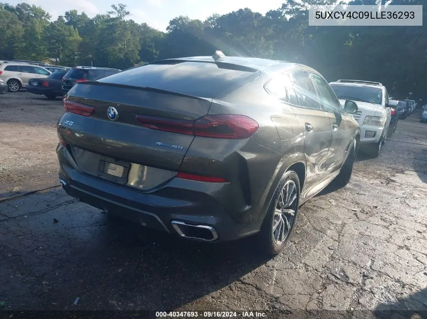 2020 BMW X6 Sdrive40I VIN: 5UXCY4C09LLE36293 Lot: 40347693