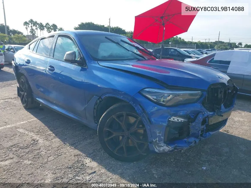 5UXCY8C03L9B14088 2020 BMW X6 M50I