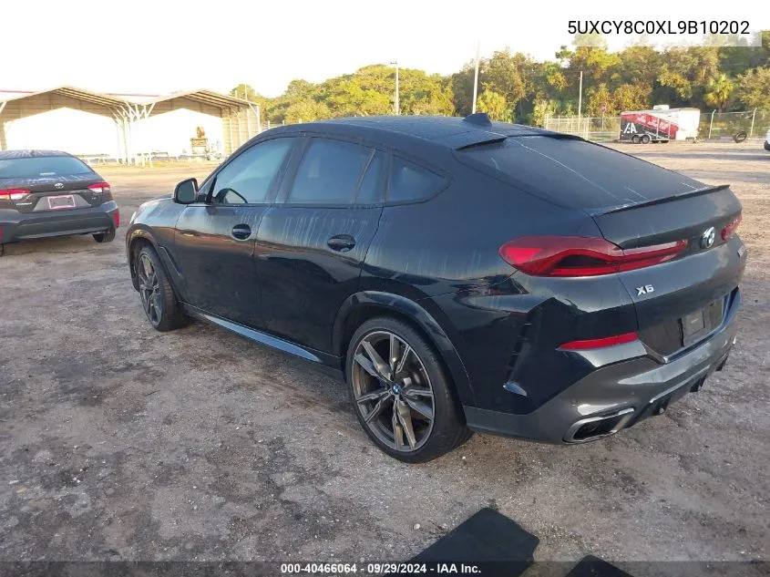 2020 BMW X6 M50I VIN: 5UXCY8C0XL9B10202 Lot: 40466064