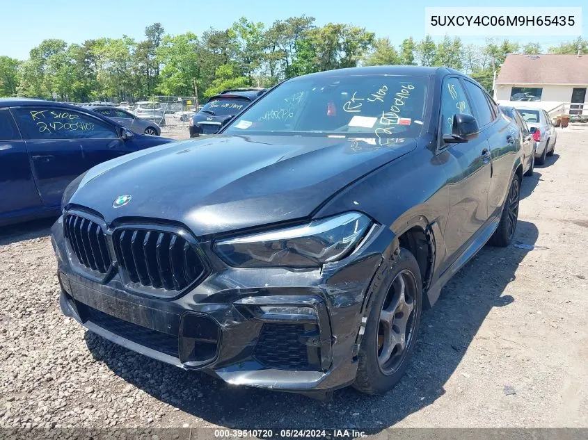 2021 BMW X6 Sdrive40I VIN: 5UXCY4C06M9H65435 Lot: 39510720