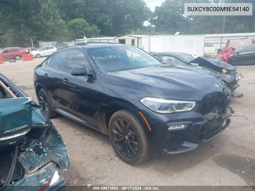 2021 BMW X6 M50I VIN: 5UXCY8C00M9E54140 Lot: 39673882