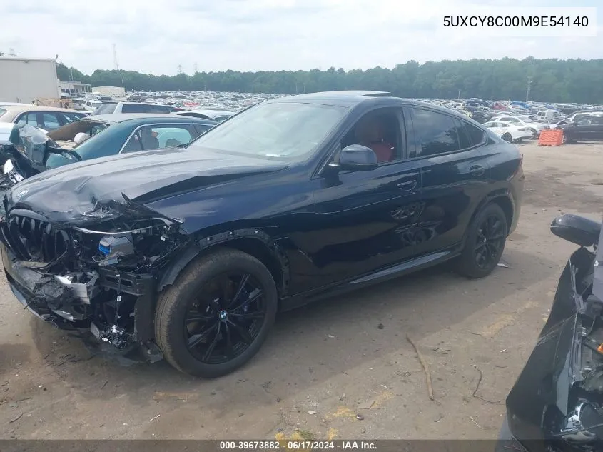 5UXCY8C00M9E54140 2021 BMW X6 M50I