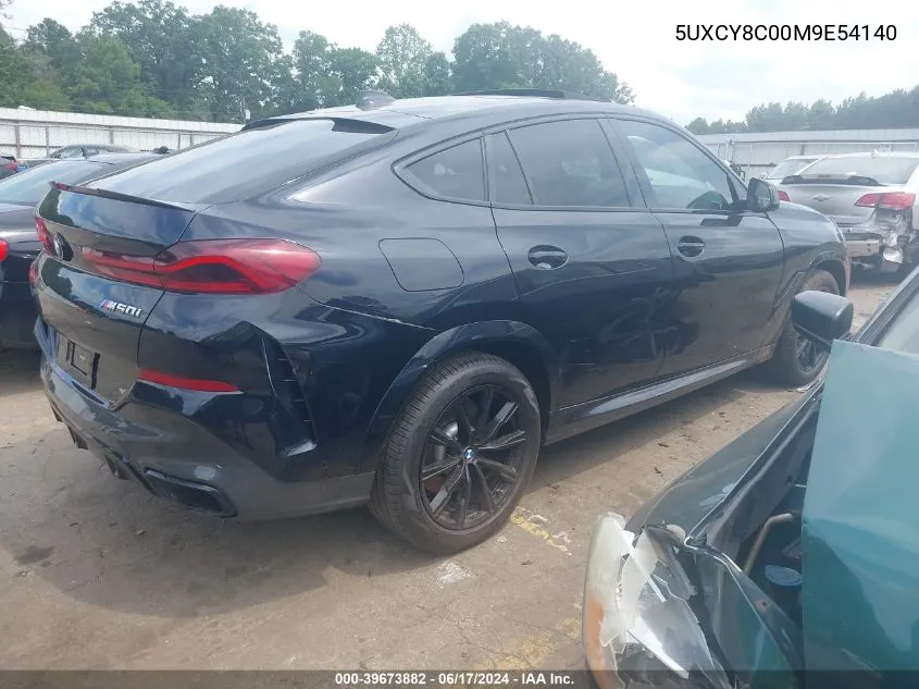 5UXCY8C00M9E54140 2021 BMW X6 M50I