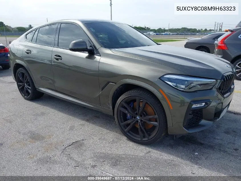 2021 BMW X6 M50I VIN: 5UXCY8C08M9H63323 Lot: 39849687