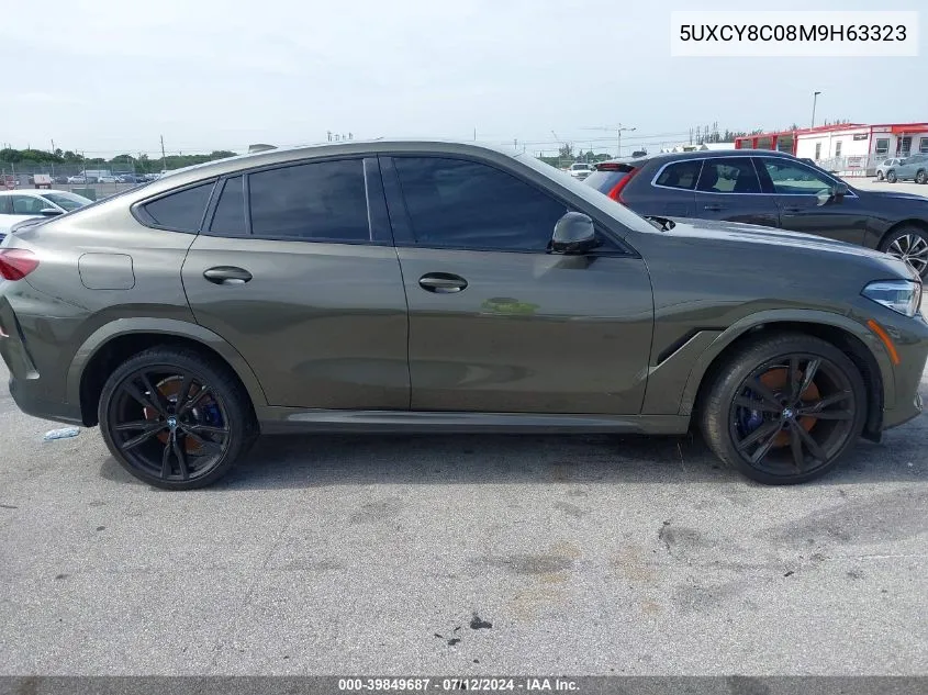 2021 BMW X6 M50I VIN: 5UXCY8C08M9H63323 Lot: 39849687