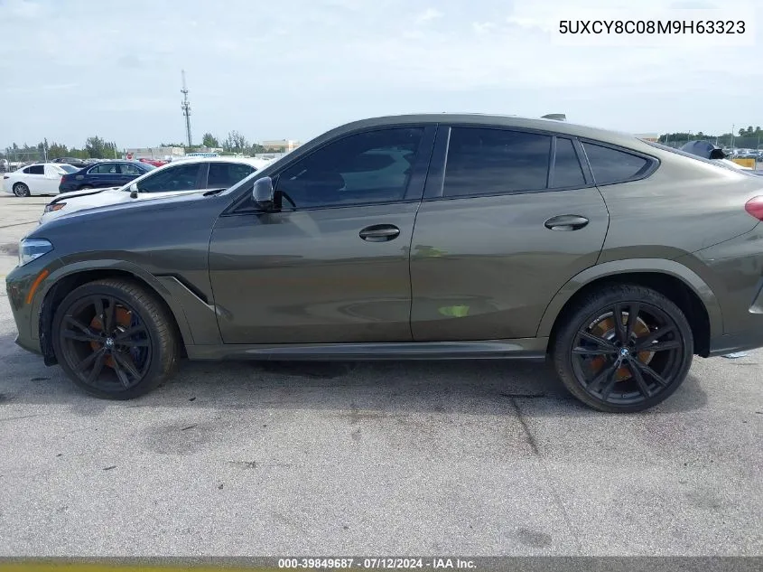 2021 BMW X6 M50I VIN: 5UXCY8C08M9H63323 Lot: 39849687