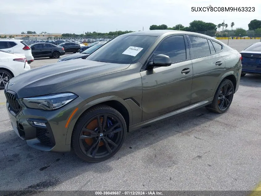 2021 BMW X6 M50I VIN: 5UXCY8C08M9H63323 Lot: 39849687