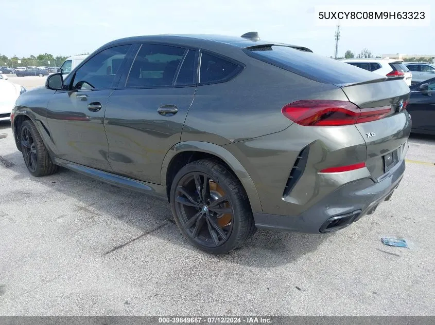 5UXCY8C08M9H63323 2021 BMW X6 M50I