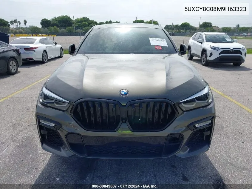 2021 BMW X6 M50I VIN: 5UXCY8C08M9H63323 Lot: 39849687