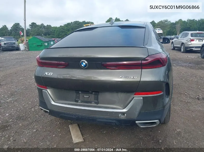 2021 BMW X6 xDrive40I VIN: 5UXCY6C01M9G06866 Lot: 39887054