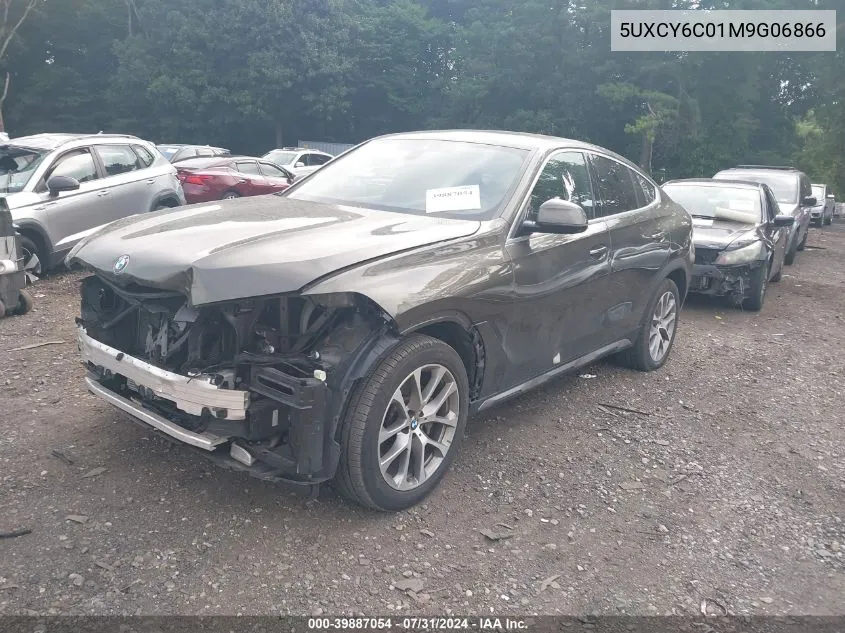 2021 BMW X6 xDrive40I VIN: 5UXCY6C01M9G06866 Lot: 39887054