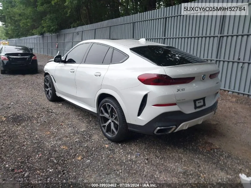 2021 BMW X6 xDrive40I VIN: 5UXCY6C05M9H52784 Lot: 39933462