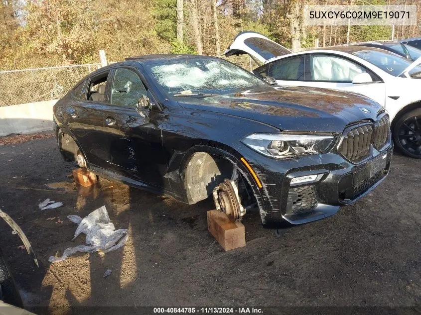 2021 BMW X6 xDrive40I VIN: 5UXCY6C02M9E19071 Lot: 40844785