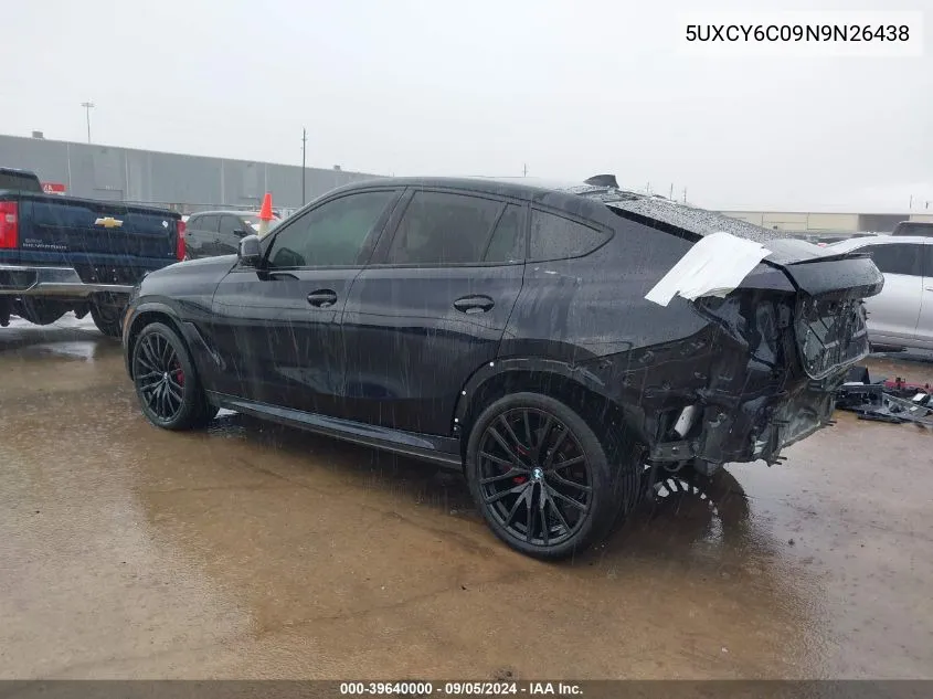 5UXCY6C09N9N26438 2022 BMW X6 xDrive40I