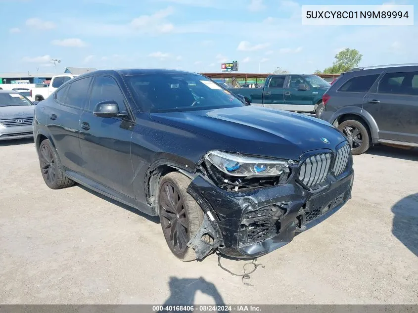 5UXCY8C01N9M89994 2022 BMW X6 M50I