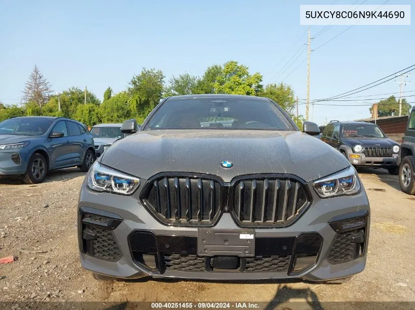 5UXCY8C06N9K44690 2022 BMW X6 M50I