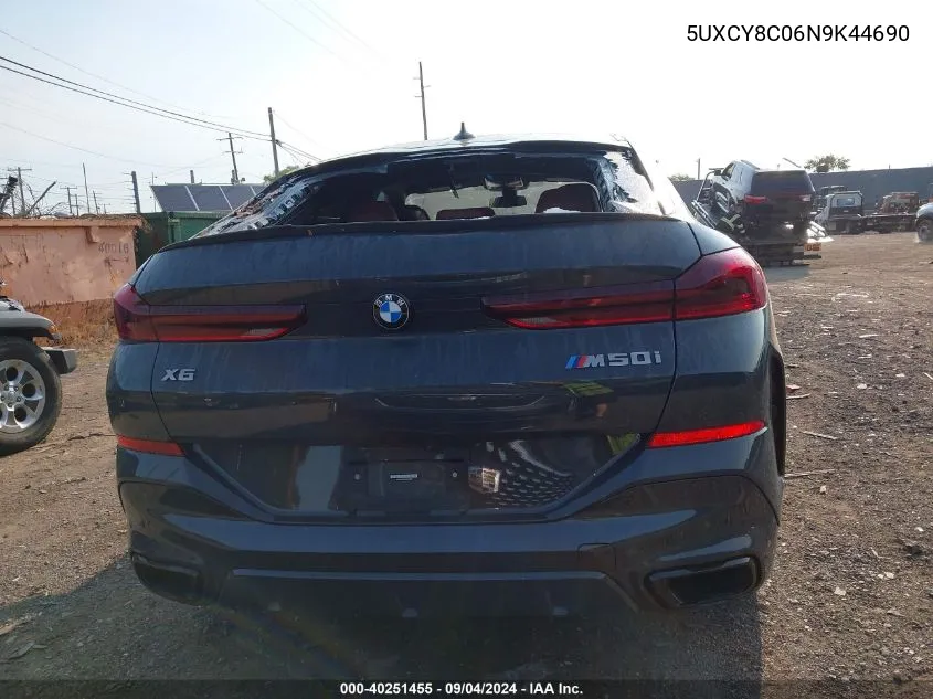 5UXCY8C06N9K44690 2022 BMW X6 M50I