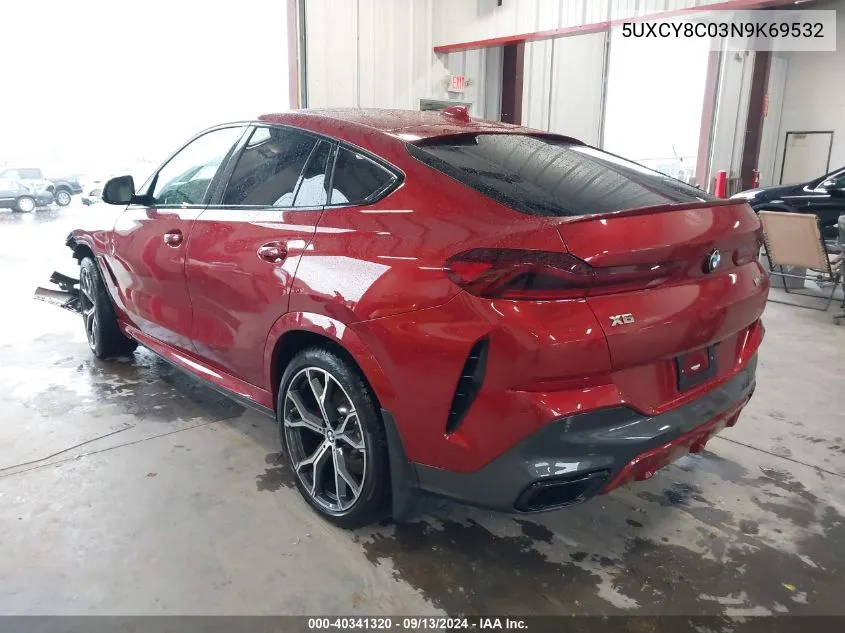 5UXCY8C03N9K69532 2022 BMW X6 M50I