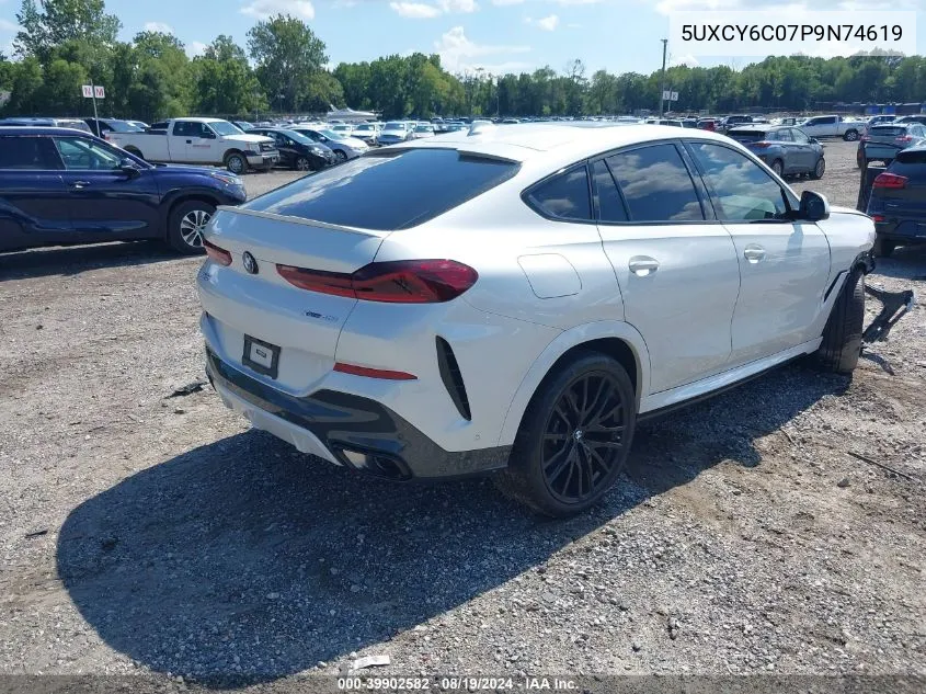 2023 BMW X6 xDrive40I VIN: 5UXCY6C07P9N74619 Lot: 39902582