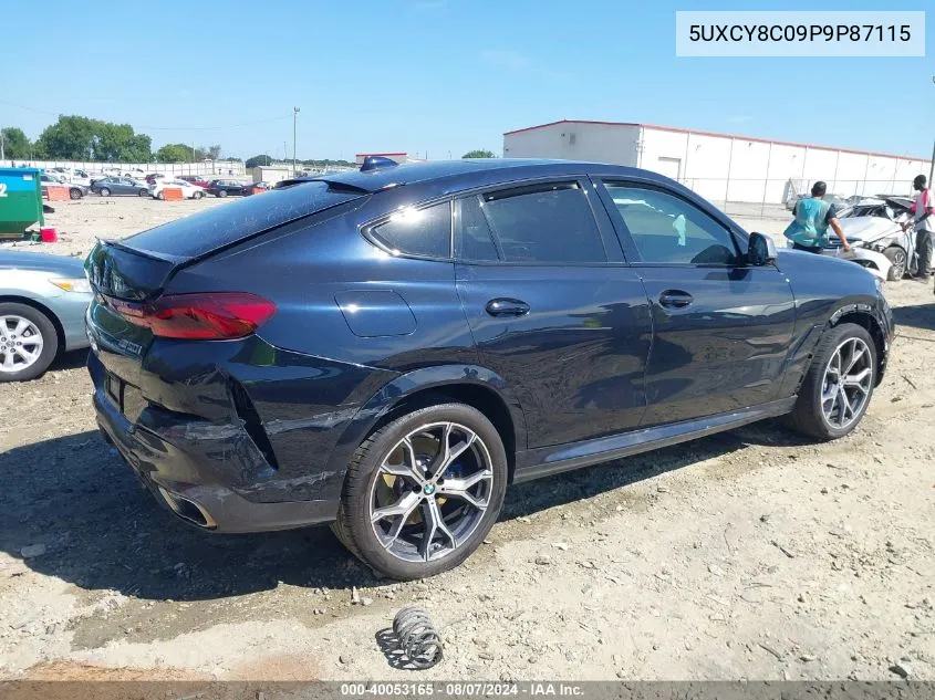 5UXCY8C09P9P87115 2023 BMW X6 M50I