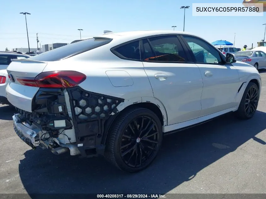 2023 BMW X6 xDrive40I VIN: 5UXCY6C05P9R57880 Lot: 40208317