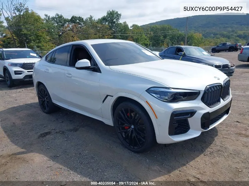 2023 BMW X6 xDrive40I VIN: 5UXCY6C00P9P54427 Lot: 40335054