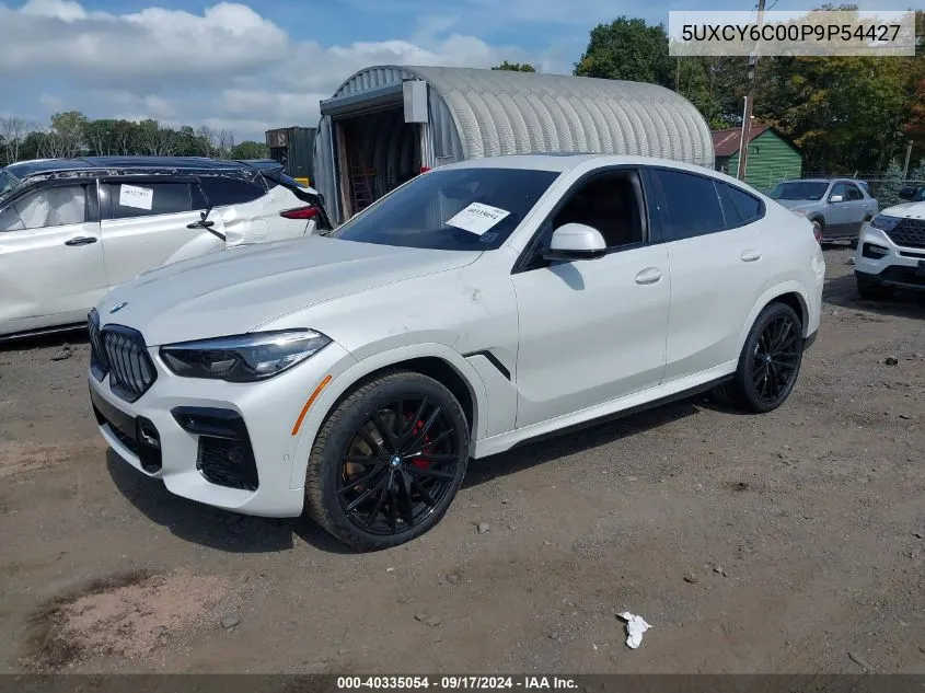 2023 BMW X6 xDrive40I VIN: 5UXCY6C00P9P54427 Lot: 40335054