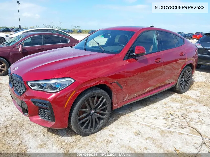 2023 BMW X6 M50I VIN: 5UXCY8C06P9P82633 Lot: 40660398