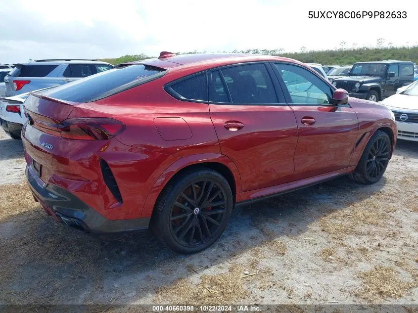 2023 BMW X6 M50I VIN: 5UXCY8C06P9P82633 Lot: 40660398