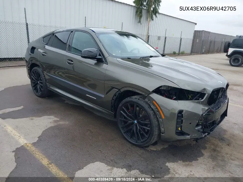 2024 BMW X6 M60I VIN: 5UX43EX06R9U42705 Lot: 40359439