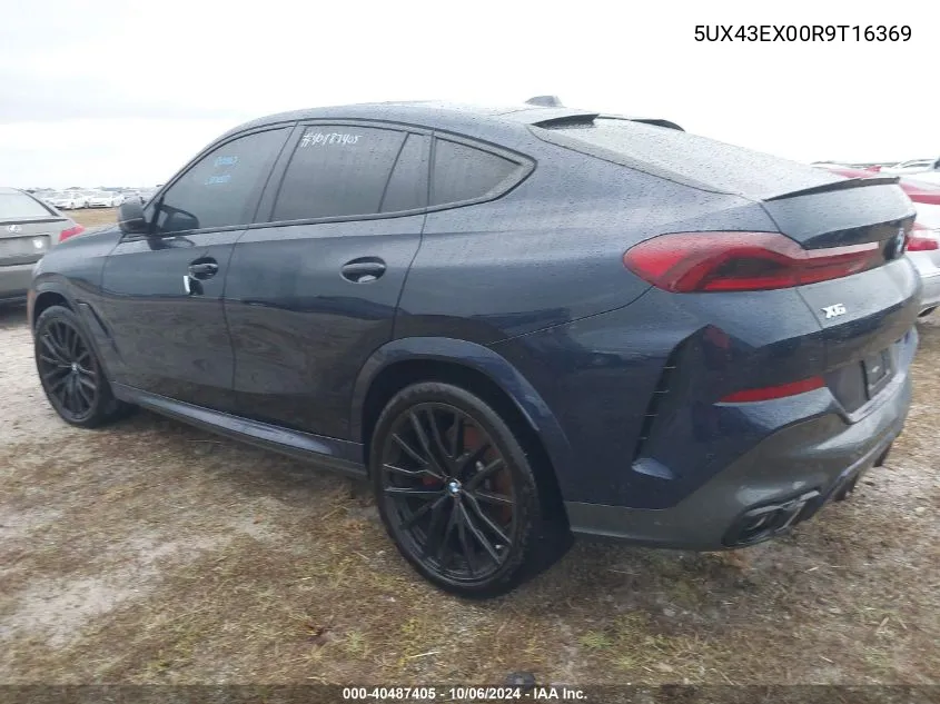 2024 BMW X6 M60I VIN: 5UX43EX00R9T16369 Lot: 40487405