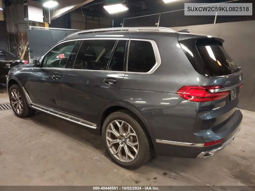 5UXCW2C59KL082518 2019 BMW X7 xDrive40I