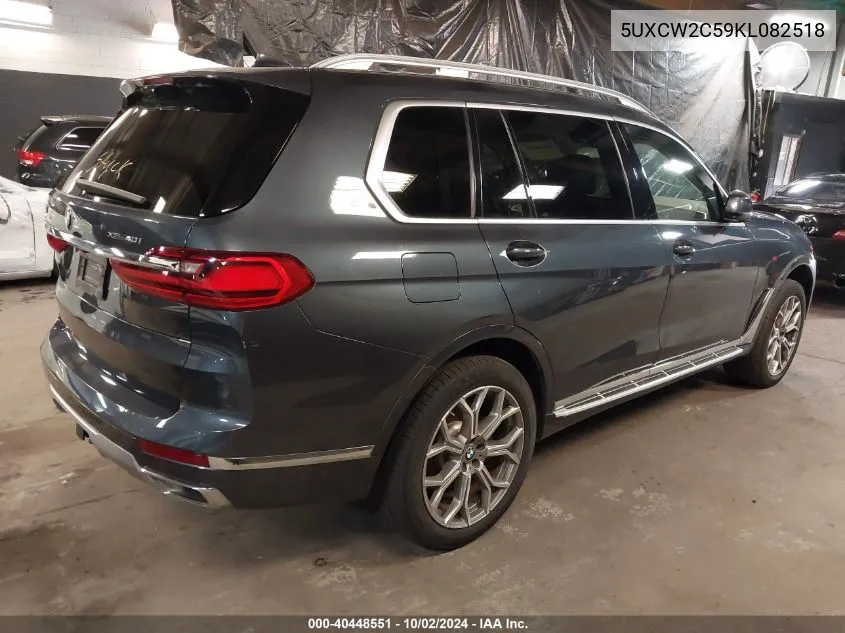 5UXCW2C59KL082518 2019 BMW X7 xDrive40I