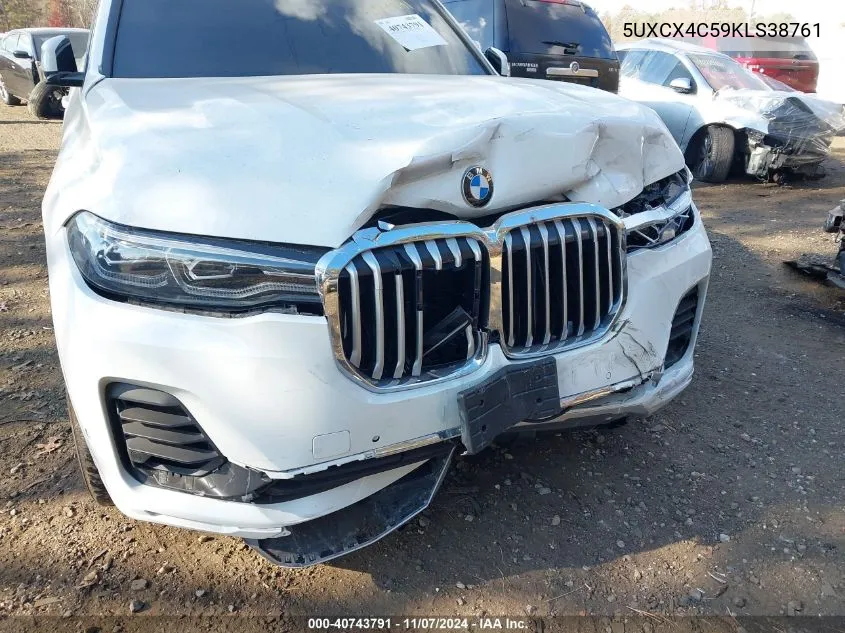 2019 BMW X7 xDrive50I VIN: 5UXCX4C59KLS38761 Lot: 40743791