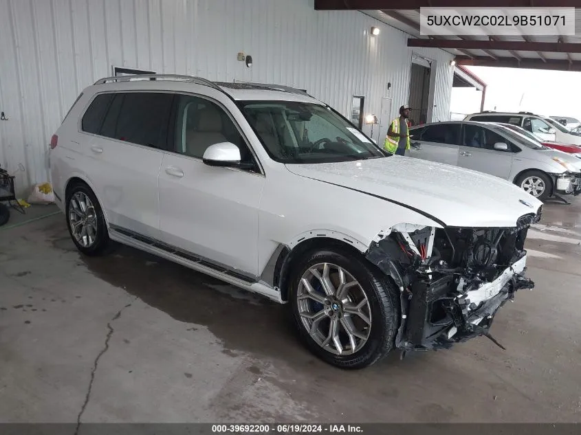 5UXCW2C02L9B51071 2020 BMW X7 xDrive40I