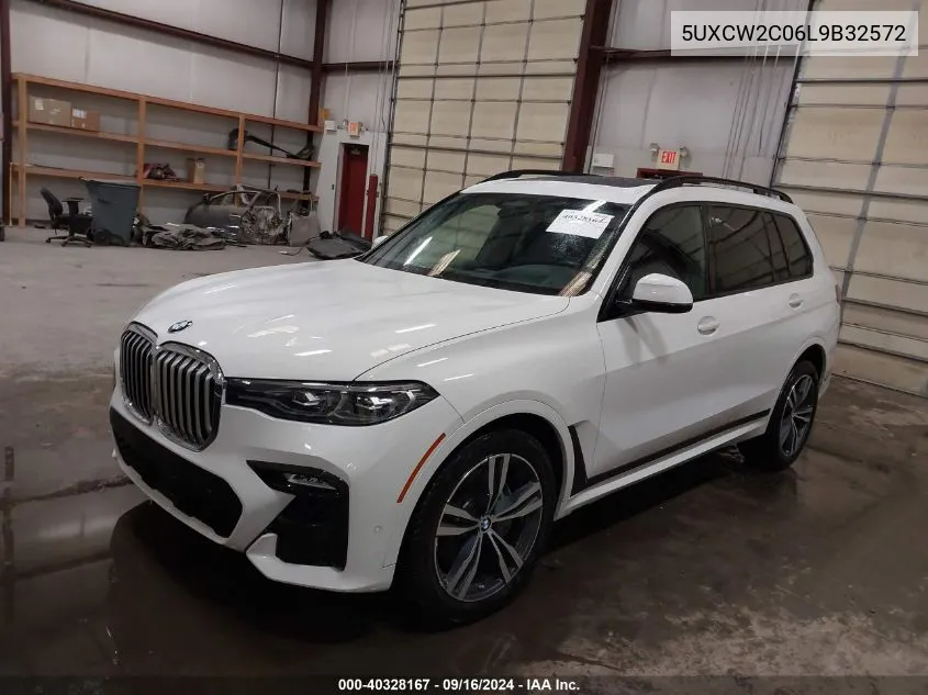 2020 BMW X7 xDrive40I VIN: 5UXCW2C06L9B32572 Lot: 40328167