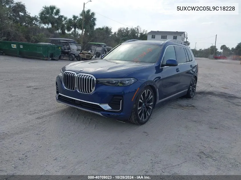 2020 BMW X7 xDrive40I VIN: 5UXCW2C05L9C18228 Lot: 40709023