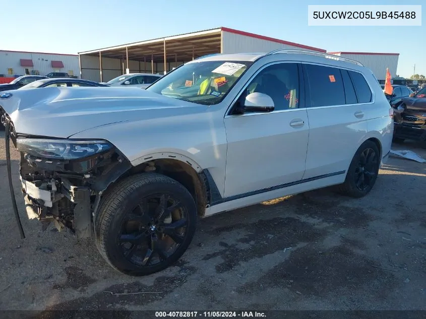 2020 BMW X7 xDrive40I VIN: 5UXCW2C05L9B45488 Lot: 40782817