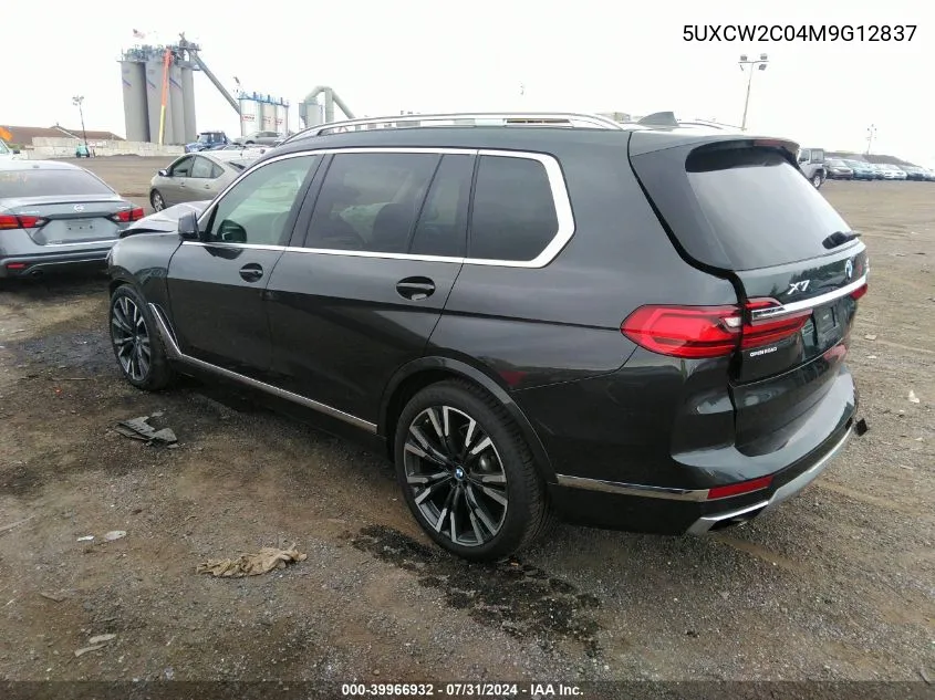 2021 BMW X7 xDrive40I VIN: 5UXCW2C04M9G12837 Lot: 39966932