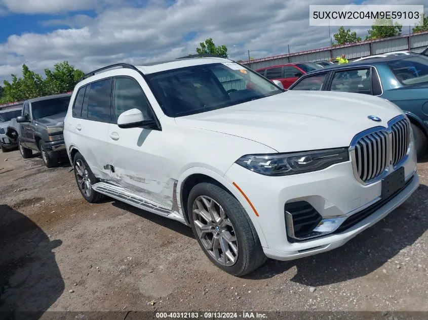 5UXCW2C04M9E59103 2021 BMW X7 xDrive40I