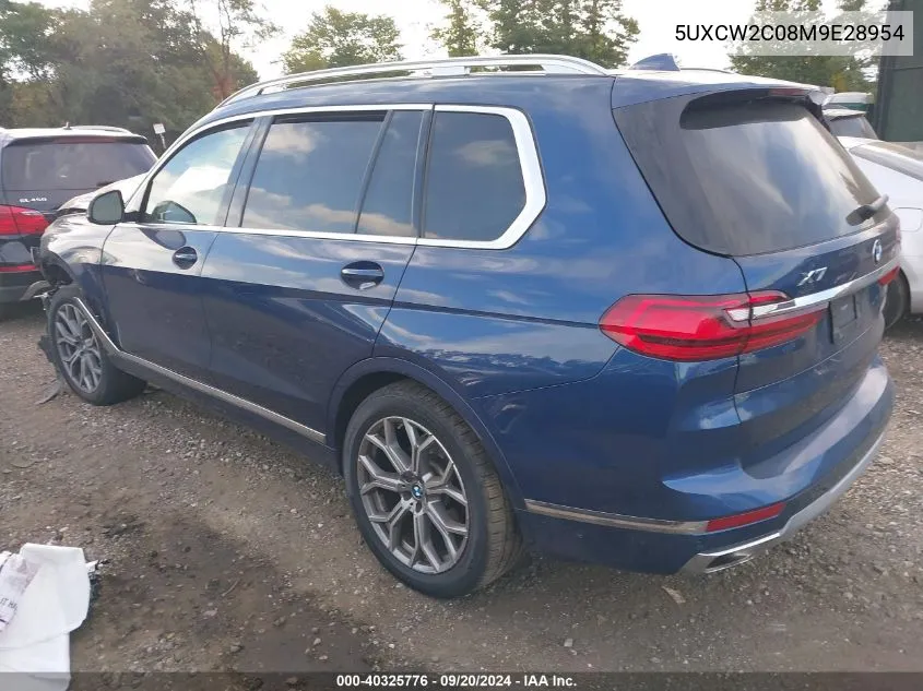 2021 BMW X7 xDrive40I VIN: 5UXCW2C08M9E28954 Lot: 40325776