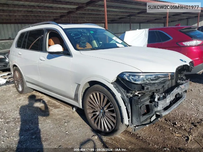 2021 BMW X7 xDrive40I VIN: 5UXCW2C05M9H01977 Lot: 40417199