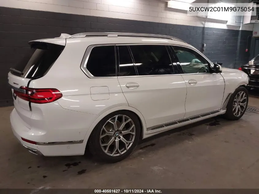 2021 BMW X7 xDrive40I VIN: 5UXCW2C01M9G75054 Lot: 40551627