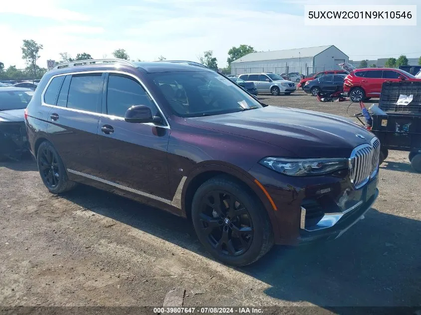 5UXCW2C01N9K10546 2022 BMW X7 xDrive40I