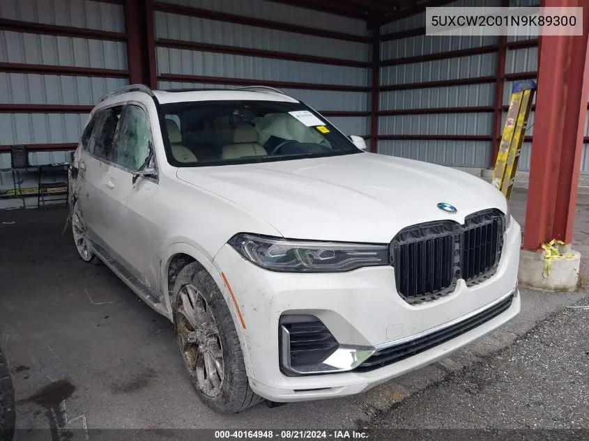 2022 BMW X7 xDrive40I VIN: 5UXCW2C01N9K89300 Lot: 40164948