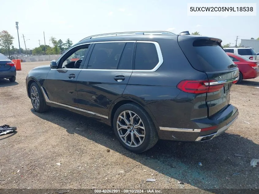 5UXCW2C05N9L18538 2022 BMW X7 xDrive40I